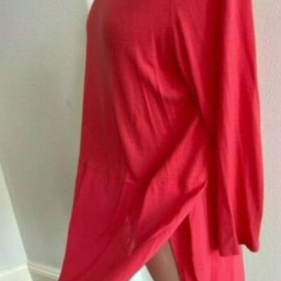 Two by Vince Camuto Women's Mixed Media Crewneck Tunic 3/4 SLV Size S - Picture 4 of 11